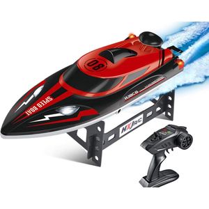 TechKidz, Afstandsbediening boot 2.4Ghz 25Km/h - SpeedBoat model, Zwart / Rood