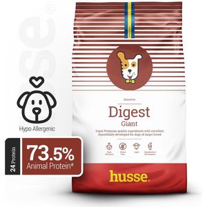 Husse Digest Giant - Lam & Rijst - Hypoallergene Hondenvoer voor Grote Rassen - 12,5 kg
