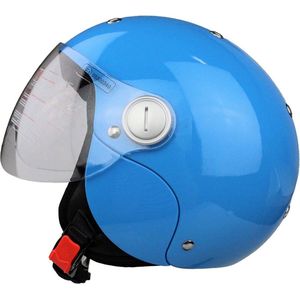 BHR 816 Kids – Kinderhelm Scooter – Veiligheid voor uw Kind – Scooterhelm voor Kinderen – Kinderhelm Motor - Blauw – Maat L