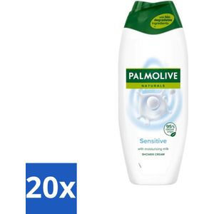 Palmolive Naturals - Douchegel - Sensitive - Voor Gevoelige Huid - 500 ml - Bulkverpakking - 20 stuks