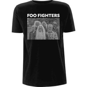 Foo Fighters - Old Band Photo Heren T-shirt - S - Zwart