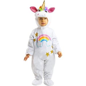 FUNIDELIA Eenhoorn kostuum voor baby - Maat: 69 - 80 cm - Wit