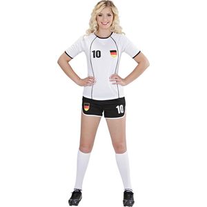 Duitse voetbal supporter outfit voor vrouwen  - Verkleedkleding - Medium