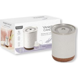 Yankee Candle Serene Air Diffuser - Startpakket - Peaceful Lavender & Sea Salt