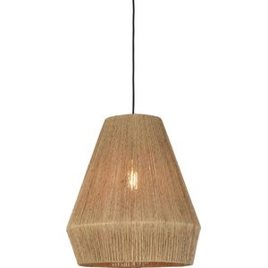 GOOD&MOJO Hanglamp Iguazu - Jute - Ø40cm - Scandinavisch,Bohemian - Hanglampen Eetkamer, Slaapkamer, Woonkamer