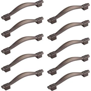 10 stuks SOTECH Meubelgrepen CLIFF BA 128 mm Oud zilveren look Beugelgrepen Kastgrepen Ladegrepen H