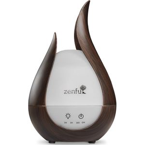 Zenful Lyra - Aroma Diffuser - Geurdiffuser - Aromatherapie - Geur verspreider - Bevochtiger - Donker hout - Zwart
