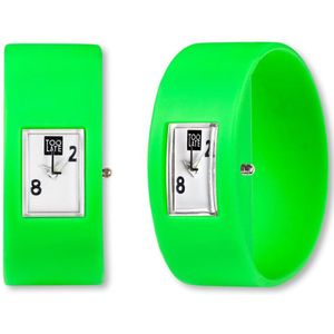 TOO LATE - siliconen horloges - Analog - ACD Green - Polsmaat L
