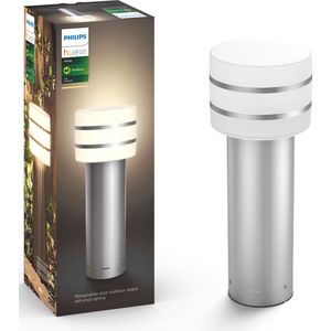 Philips Hue Tuar sokkellamp - warmwit licht - aluminium - laag