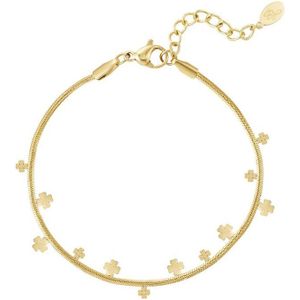 Klaver party armband Goud