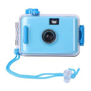 Narvie -herbruikbare camera met rol en waterdicht voor bruiloft of vakantie -Met film rol in kleur - Analoge Camera - Camera - Kleur blauw