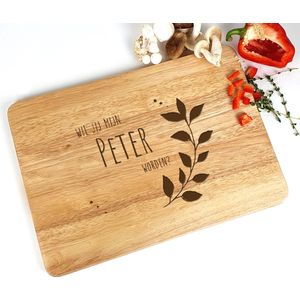 Snijplank hout - Peter - Peter vragen - Wil jij mijn peter zijn - Peter worden