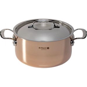 de Buyer prima matera braadpan koper/rvs 24 cm inductie