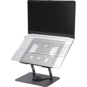 Verstelbare Laptopstandaard voor Bureau - Opvouwbare Laptopverhoger met Ventilatoren en Rotatie - Ergonomische Draagbare Computerhouder