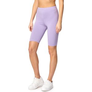 Bellivalini BLV-BLV50-149-LE Dames Leggings - Sport - Vrijetijdsbroek - Kort - Viscose - Sporbroek - Yogabroek - Lichtviolet - XL