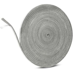 Zelfklevende Borstelafdichting 9 mm x 5 mm x 10 m - Winddicht en Geluidsisolerend