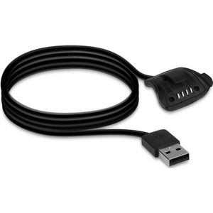 kwmobile USB-oplaadkabel geschikt voor TomTom Adventurer/Runner 3/Spark 3/Golfer 2 kabel - Laadkabel voor smartwatch - in zwart