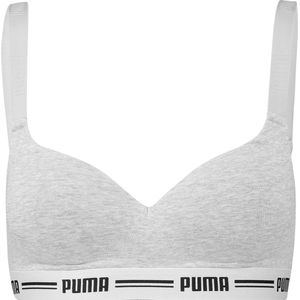 PUMA Padded Top Beha - Grijs - Maat M