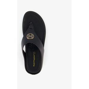 Hush Puppies dames teenslippers sleehak zwart - Maat 36