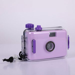 Narvie -herbruikbare camera met rol en waterdicht voor bruiloft of vakantie -Met film rol in kleur - Analoge Camera - Camera - Kleur paars