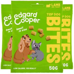 3x Edgard & Cooper Adult Bite S Lam & Kalkoen 50 gr