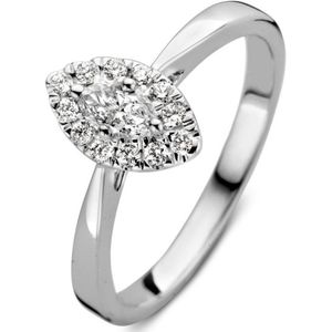 Ring witgoud briljant 0.34 crt.