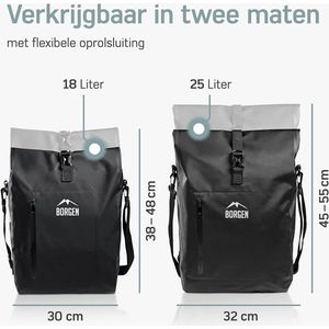 Waterdichte Dubbele Fietstassen - Paars, BikyBag Classic CW Double Bicycle Bag