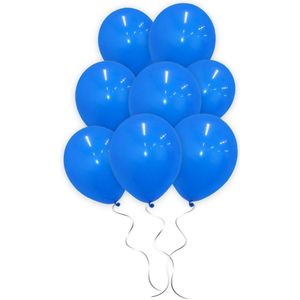 LUQ - Luxe Blauwe Helium Ballonnen - 50 stuks - Verjaardag Versiering - Decoratie - Feest Latex Ballon Blauw