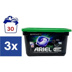 Ariel +Revita Black All In One Pods - 3 x 10 stuks