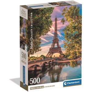 Clementoni - Puzzel - 500 Stukjes - Langs de Seine - Puzzel Voor Volwassenen - High Quality Collection