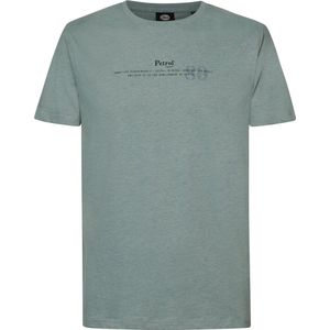 Petrol Industries - Heren Logo T-shirt Zen - Blauw - Maat XXL