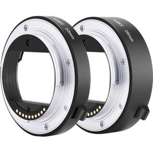 Neewer® - Metalen Autofocus AF Macro Verlengbuis set 10 mm - 16 mm Geschikt voor Sony NEX E-mount camera zoals a9 a7 a7II - a7RIII a7RIII a7RII