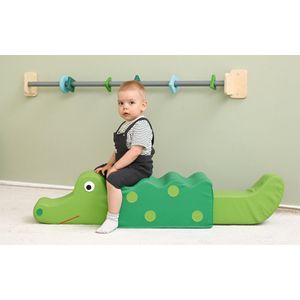 KPW Soft Play Foam blokken | Soft Play Foam Schommelwip Krokodil | wipwap | Bouwblokken voor kinderen