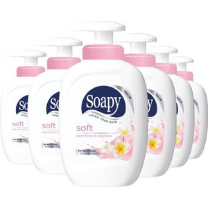 Soapy soft pomp handzeep - 6 Stuks - Voordeelverpakking