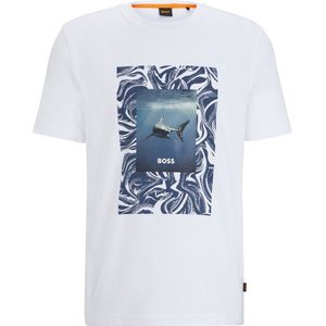 BOSS T-shirt Tucan Wit - Maat XL - Heren - Print T-shirts