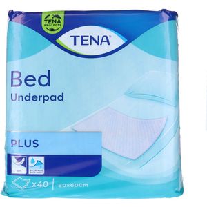 TENA Bed Plus onderlegger 60 x 60 cm- 10 x 40 stuks voordeelverpakking