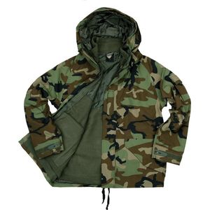 101inc Military Parka waterproof 3 in 1 USA woodland