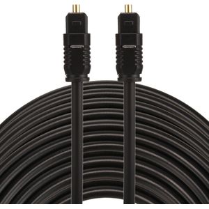 By Qubix ETK Digital Toslink Optical kabel 30 meter - audio male to male - Optische kabel PVC series - zwart audiokabel soundbar