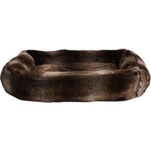 Lord Lou - Harvey Silver Fox Fur S - Luxe Hondenmand - Luxe Kattenmand - 70x60x18