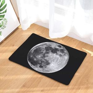 Duurzame Deurmat met Maanprint - Antislip & Waterabsorberend Tapijt voor Binnen en Buiten (240 x 60 cm)