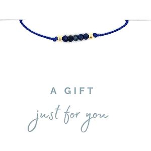 Pat's Jewels armband - Dames armband - Minimalistische armband - Vriendschapsarmband - Lapis lazuli