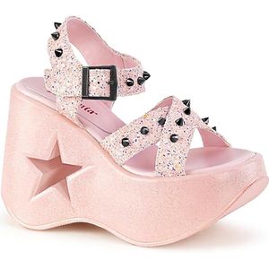 DemoniaCult - DYNAMITE-02 Plateau Sandaal - US 8 - 38 Shoes - Roze