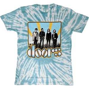 The Doors - Waiting For The Sun Heren T-shirt - S - Blauw