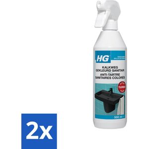 HG - Badkamer - Kalkweg Gekleurd Sanitair - Schuimend - 500 ml - Voordeelverpakking - 2 stuks