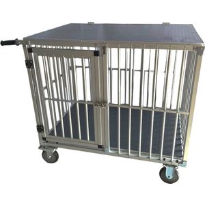 Topmast Showtrolley Expose - Voor 1 Hond - 100 cm - Aluminium - Met Wielen - Hondenbench - Reisbench - Transportbench - Voor Hond en Puppy