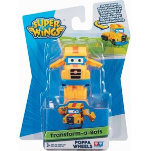 Super Wings Mini Transform-a-Bots! Poppa Wheel 6cm