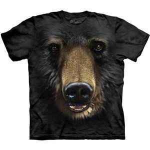 T-shirt Black Bear Face M