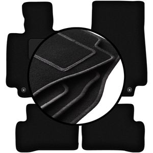 Complete set veloursmatten voor: Mercedes C W205 stationwagen, sedan (2015-)