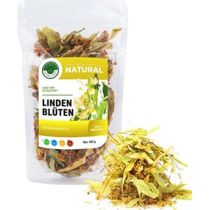 Natural Welt - Linden thee - Biologische Thee - 100 gram - Gedroogde Linde Thee - Kruiden thee - geschikt voor theepot