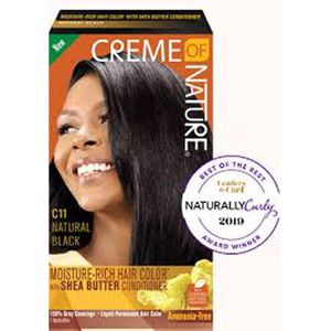 CREME OF NATURE - LIQUID HAIR COLOR NATURAL BLACK C11